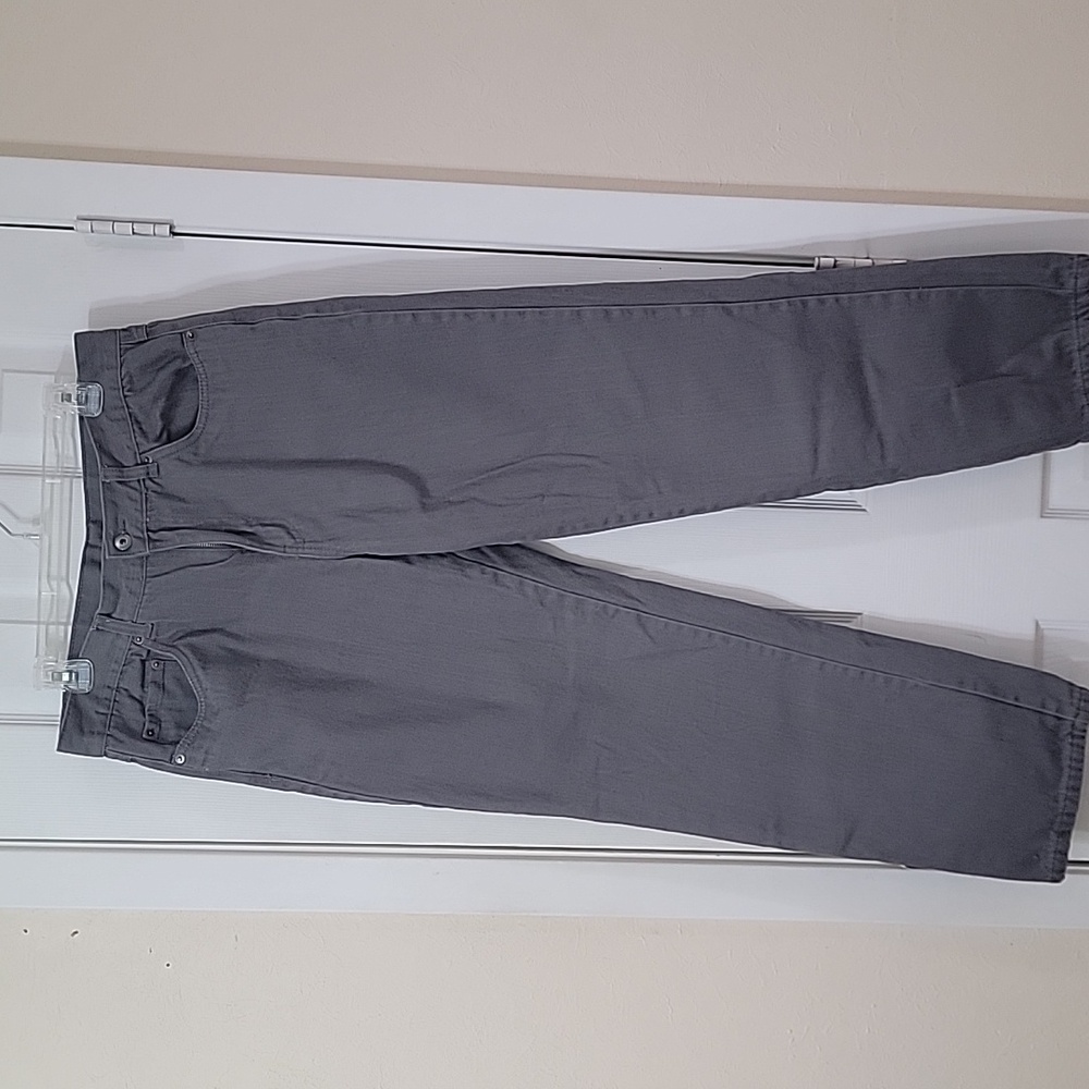 Men's Gray Straight Jeans Fleece lined 36x32